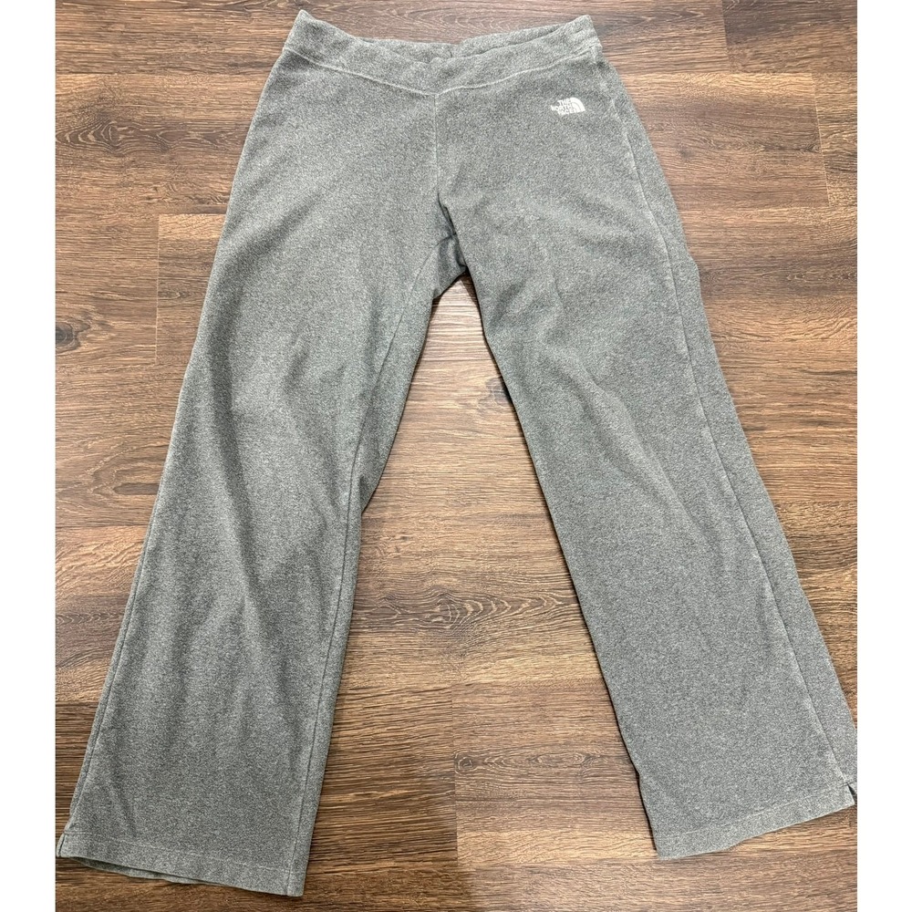 The North Face Women's Gray TKA 100 Fleece Pants Small Straight Leg